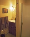 Upstairs Bathroom, Shower Only, Serves Queen Bedded Room and Anteroom with Queen Bed